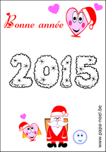 Imprimer coloriage nouvel an 2015 dessin nouvel an 2015 image nouvel an 2015